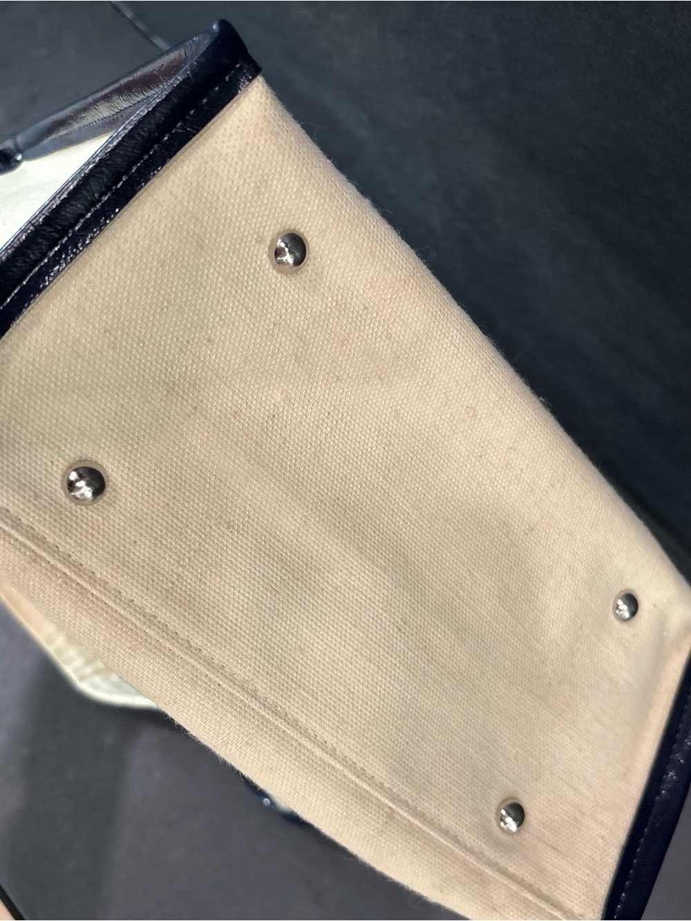 Vintage McDuff Japan Canvas Nautical Sea Bag, Sailboat, Vegan Pleather, Cute, OS - Picture 4 of 15